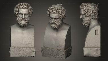 Busts and heads antique and historical (BUSTA_0260) 3D model for CNC machine